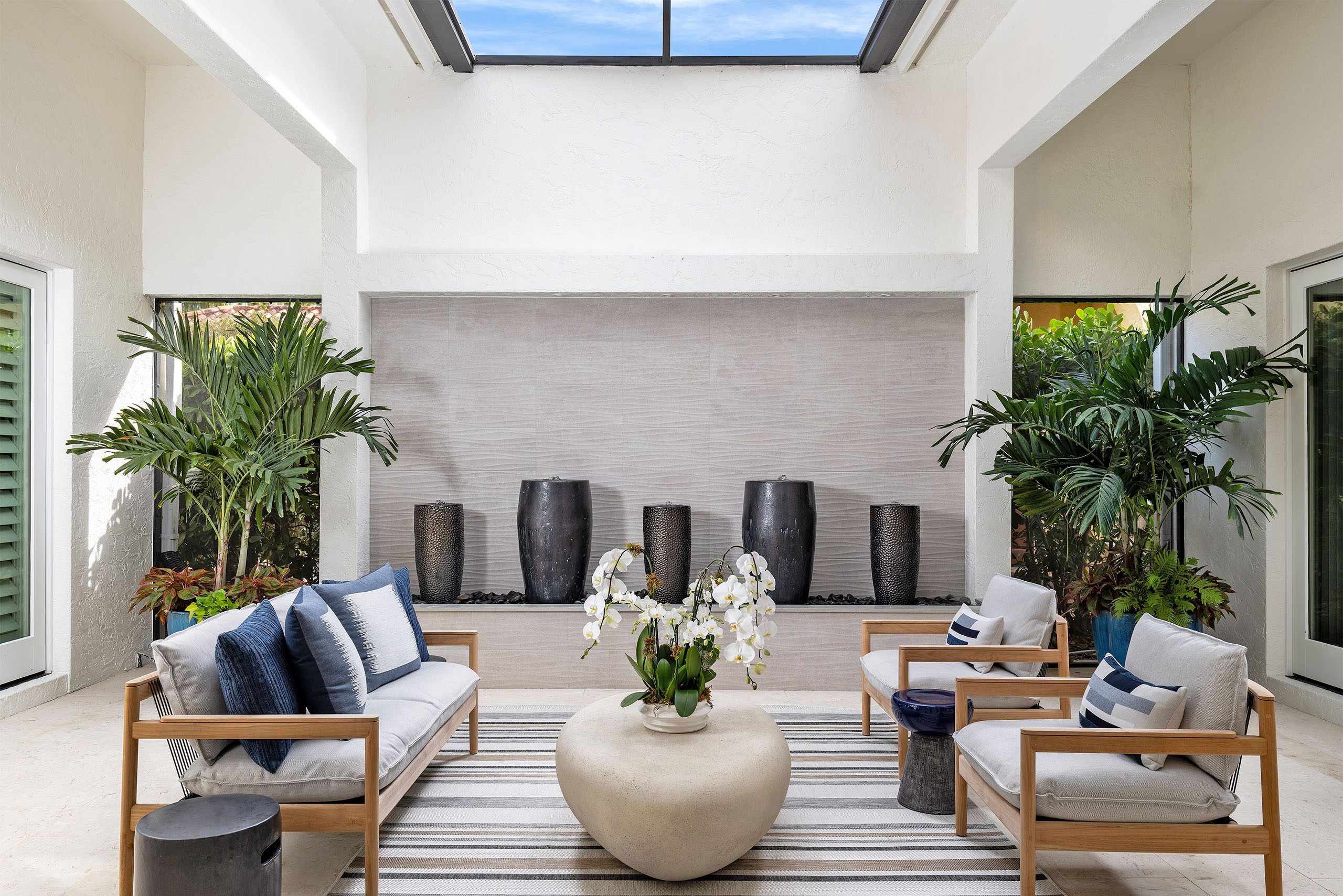 Tiburon-Courtyard by LDL Interiors, luxury residential design for SW Florida and beyond